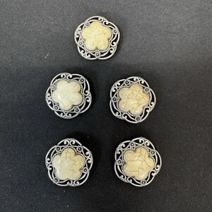 Set Of Western White/Flower Bracelet Pieces